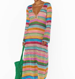 Show Me Your Mumu Vacay Coverup - Multi-Stripe Crochet