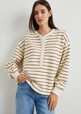 Rails Joan Sweatshirt - Carmel Stripe