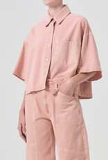 AGOLDE Rona Box Shirt - Pink Salt