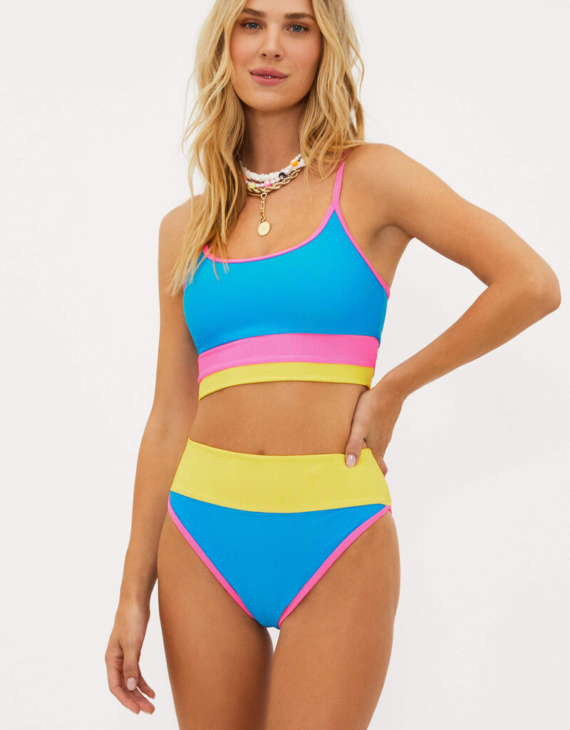 Beach Riot Emmy Bottom - Coral Reef Colorblock