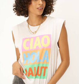 Project Social T Ciao Muscle Tank - Vintage White