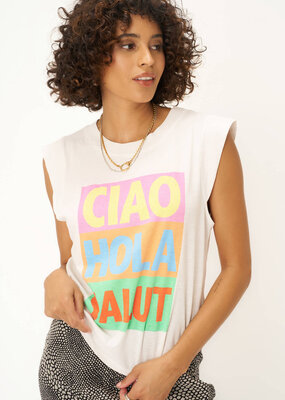 Project Social T Ciao Muscle Tank - Vintage White