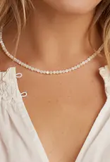 Gorjana Carter Gemstone Necklace - Mother of Pearl