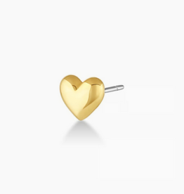 Gorjana Heart Charm Stud - Gold