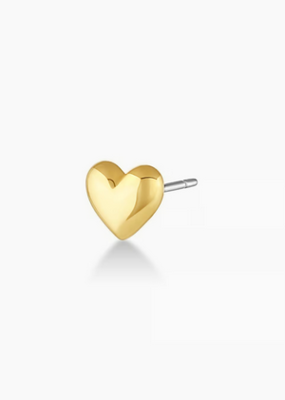 Gorjana Heart Charm Stud - Gold