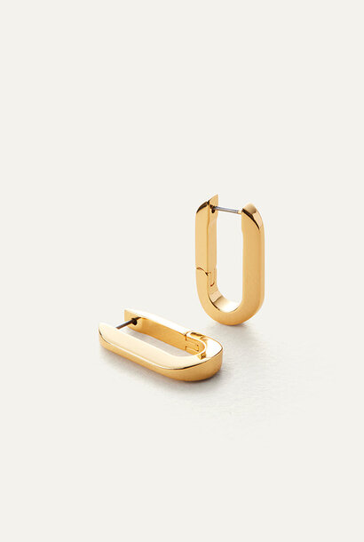 U-Link Earrings - Gold