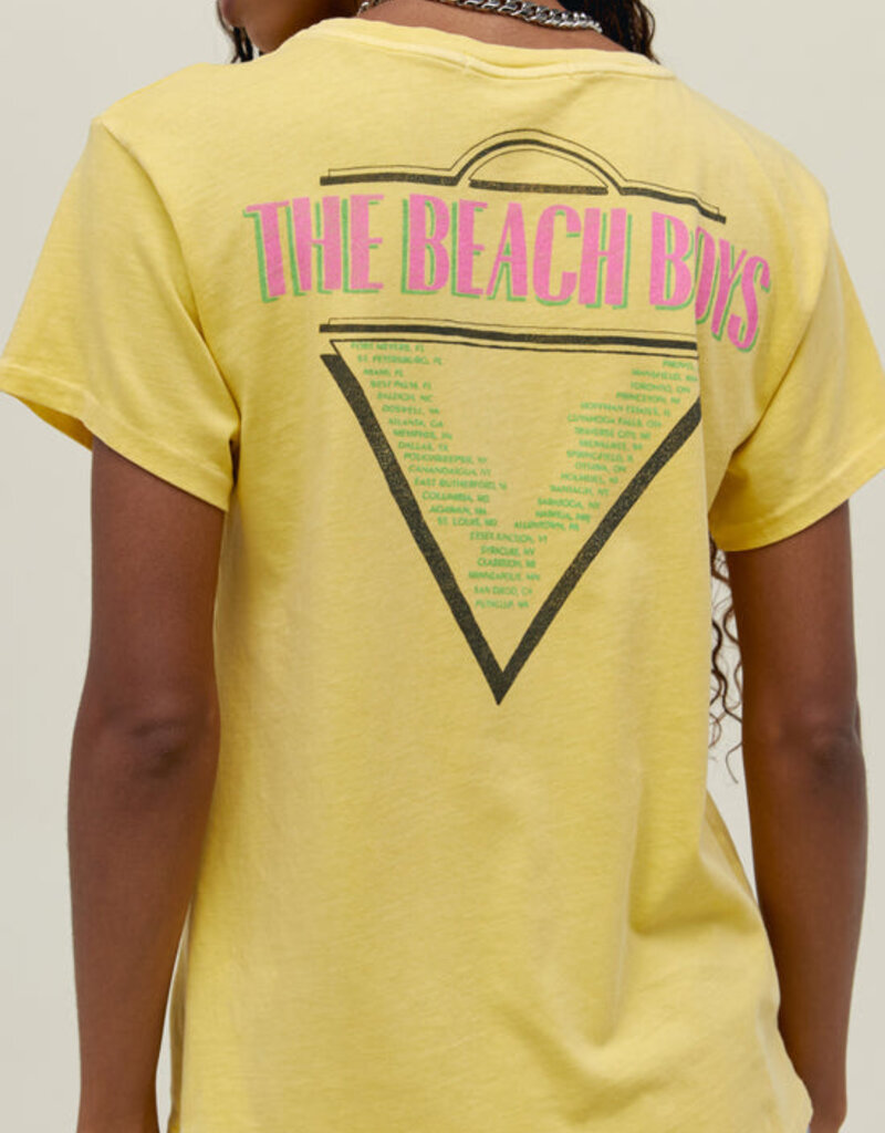 Daydreamer Beach Boys 30th Anniversary Tour Tee - Yellow Bloom