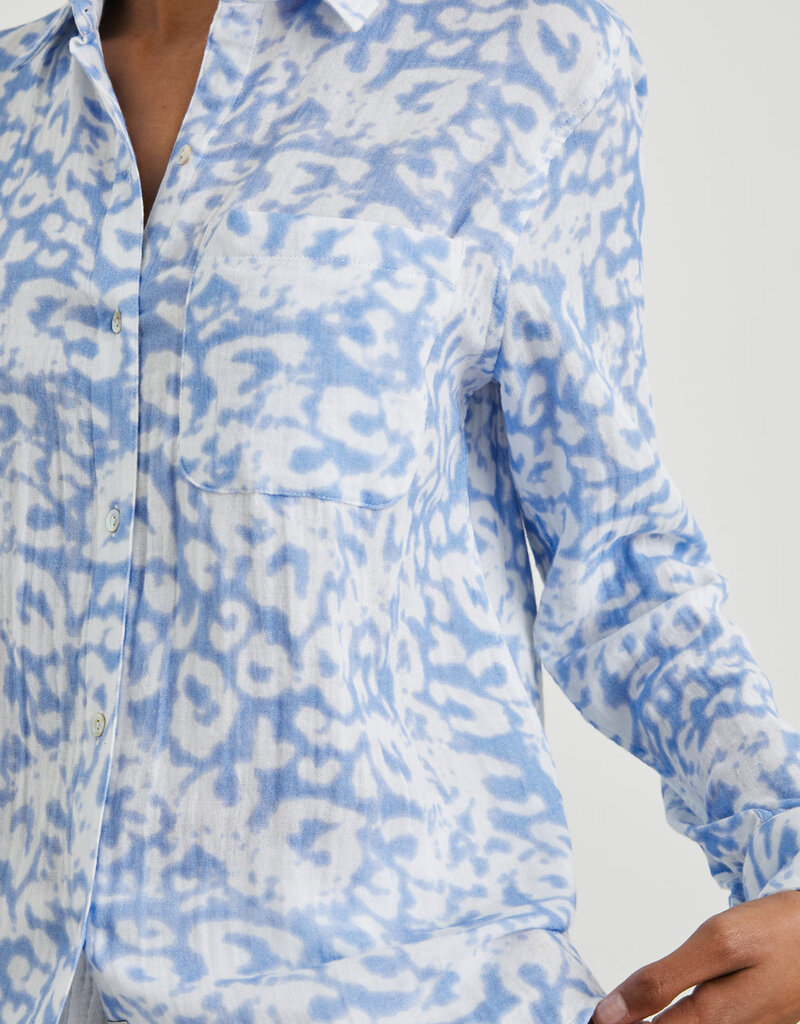 Rails Ellis Shirt - Blue Diffused Cheetah