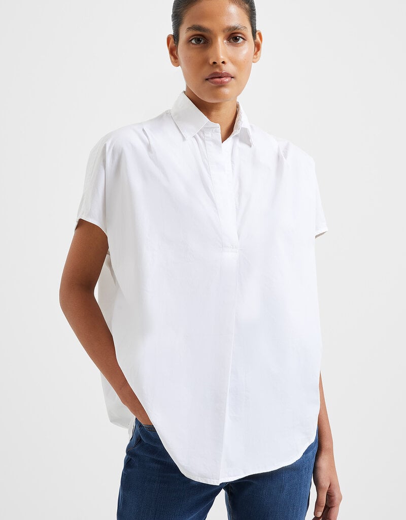 French Connection Poplin Shirting Popover - Linen White