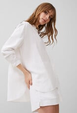 French Connection Birdie Linen Boyfriend Shirt - Linen White