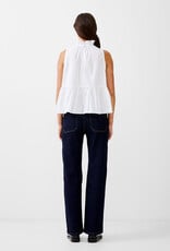 French Connection Rhodes Poplin Top - Linen White