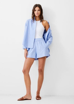 French Connection Chambray Shorts - Cashmere Blue