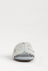 Sam Edelman Bay Fray Slide Sandal - Robin Egg Blue Fabric
