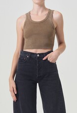AGOLDE Cropped Poppy Tank - Bamboo
