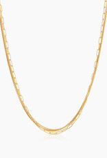 Thatch  Rosalie Triple Strand Necklace - Gold
