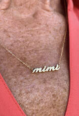 Thatch  Mimi Script Necklace - Gold