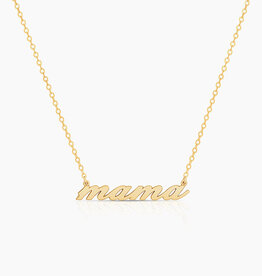 Thatch Mama Script Necklace - Gold