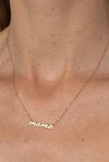 Thatch  Mama Script Necklace - Gold