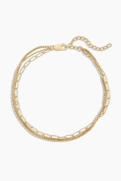 Rosalie Triple Strand Bracelet - Gold