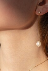 Thatch  Isla Pearl Swing Earrings - Gold