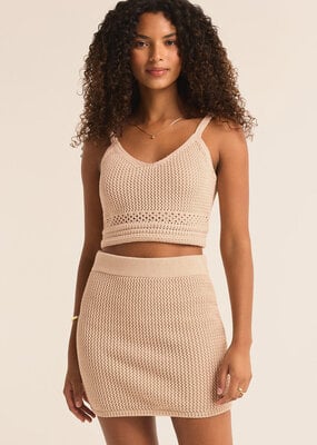 Z Supply Embrie Crochet Tank - Natural