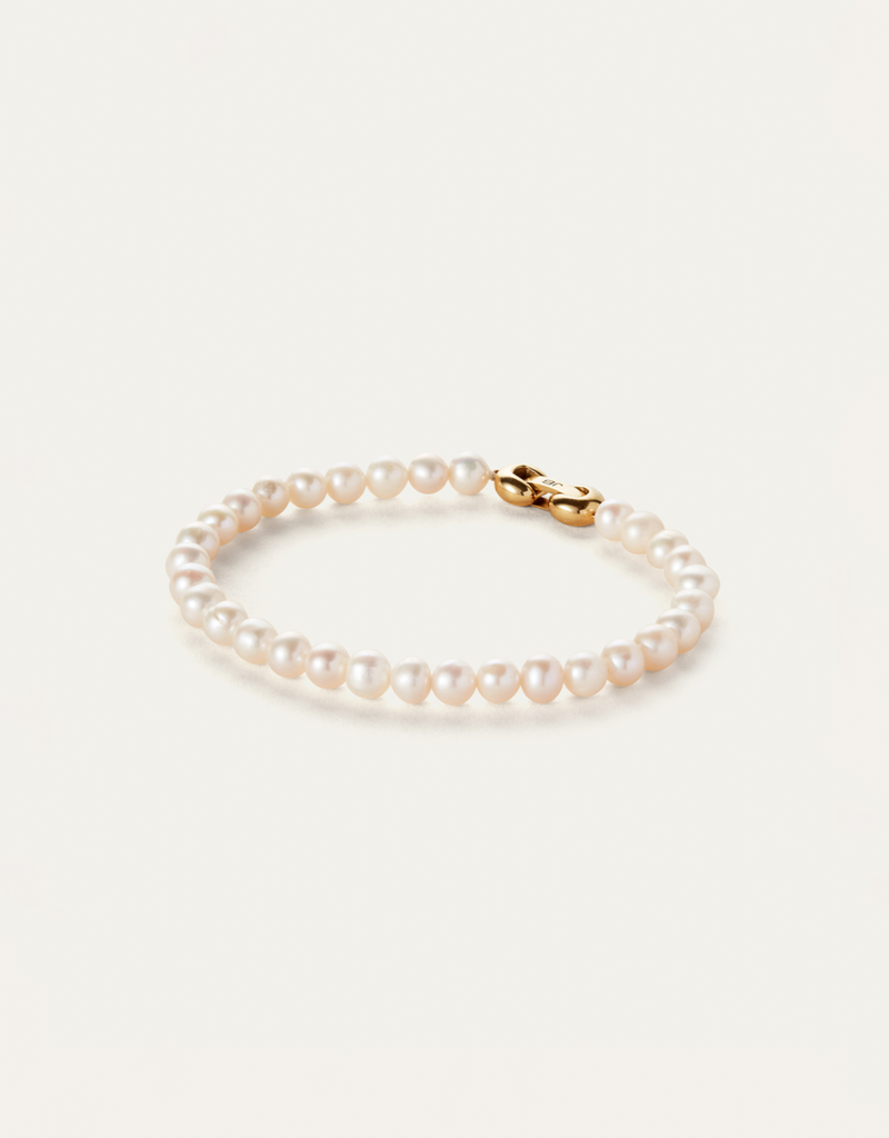 Jenny Bird Noa Bracelet - Large Gold/Pearl