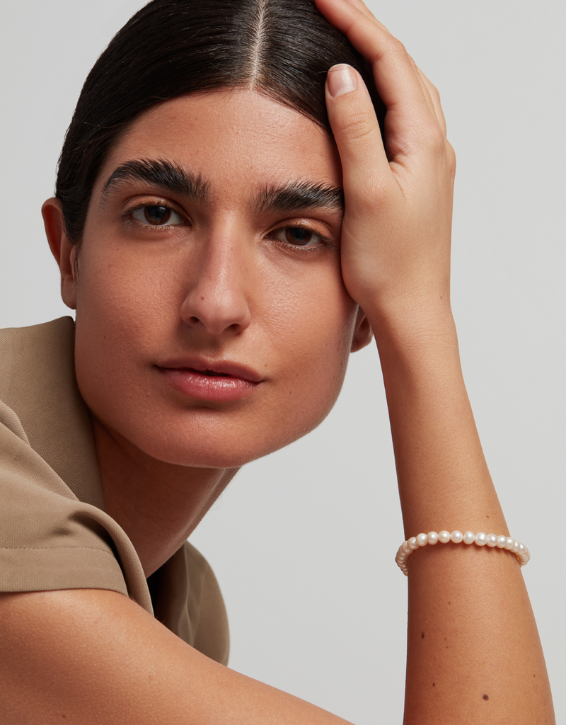 Jenny Bird Noa Bracelet - Large Gold/Pearl