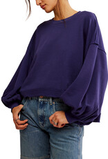 Free People Trish Sweatshirt - Eclipse
