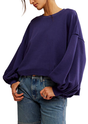Free People Trish Sweatshirt - Eclipse