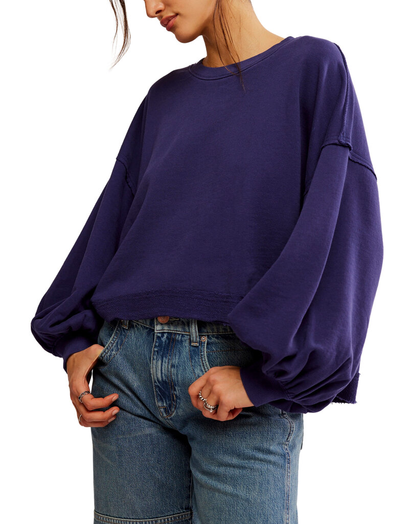 Free People Trish Sweatshirt - Eclipse