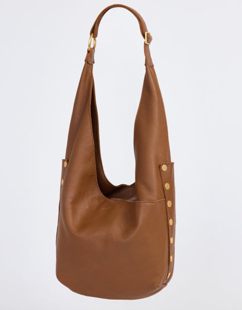 LABEL Hammitt Tom Zip Mahogany Pebble Brushed Gold LABEL