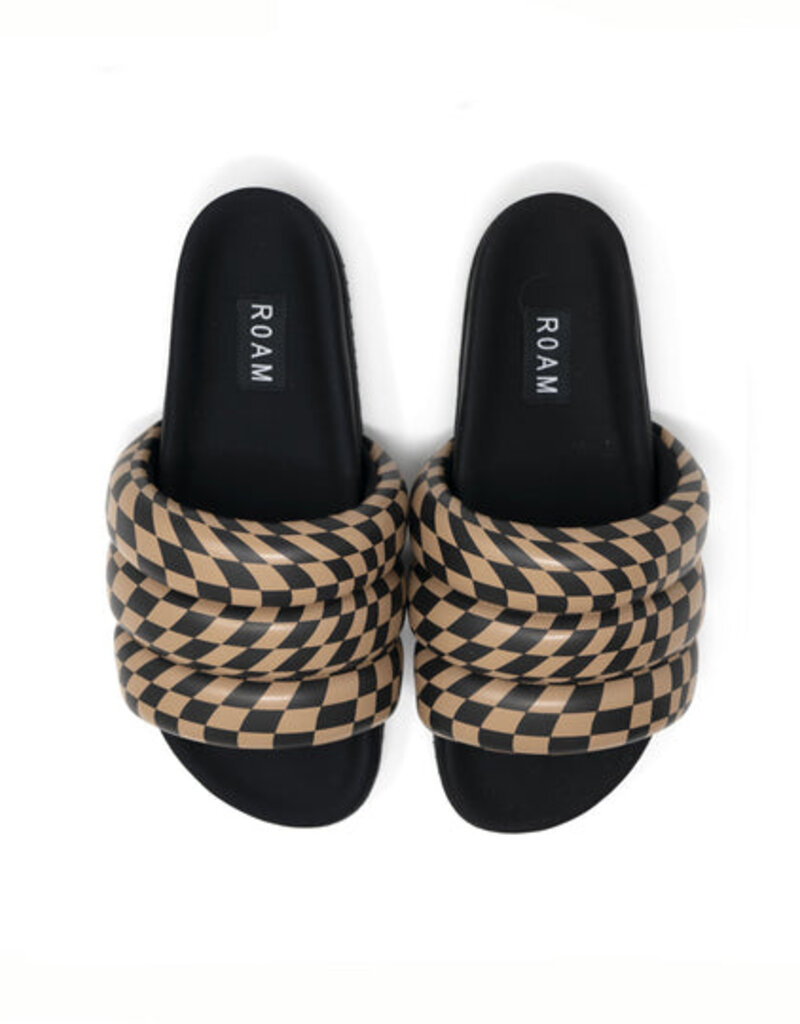 ROAM Wavy Check Puffy - Black/Taupe