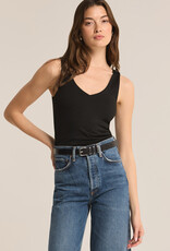 Z Supply Avala V-Neck So Smooth Tank - Black
