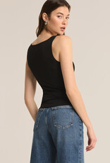 Z Supply Avala V-Neck So Smooth Tank - Black