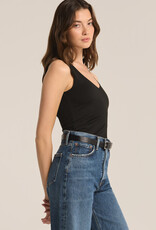 Z Supply Avala V-Neck So Smooth Tank - Black