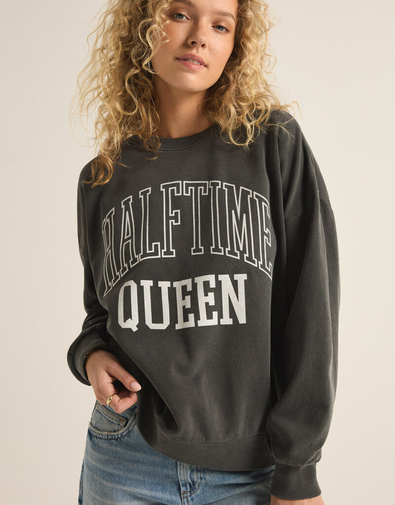 LABEL Z Supply Halftime Sunday Sweatshirt Black Sand LABEL