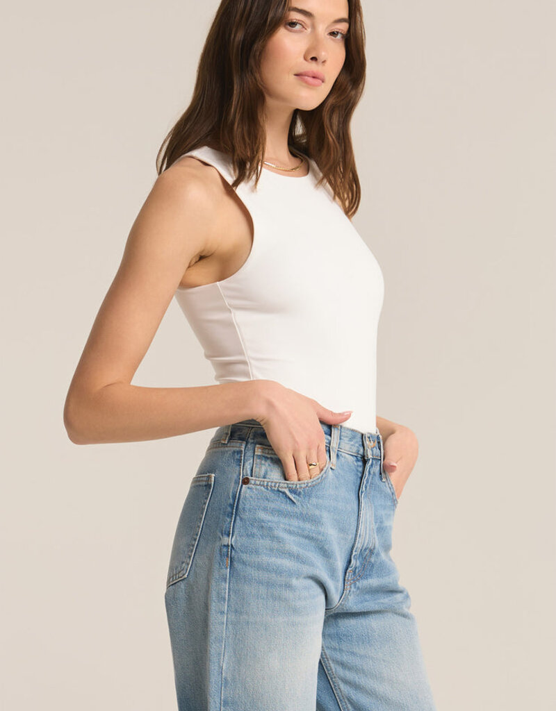 Z Supply Seraphine So Smooth Bodysuit - White