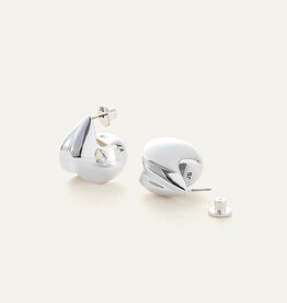 Jenny Bird Nouveaux Puff Earrings - Silver