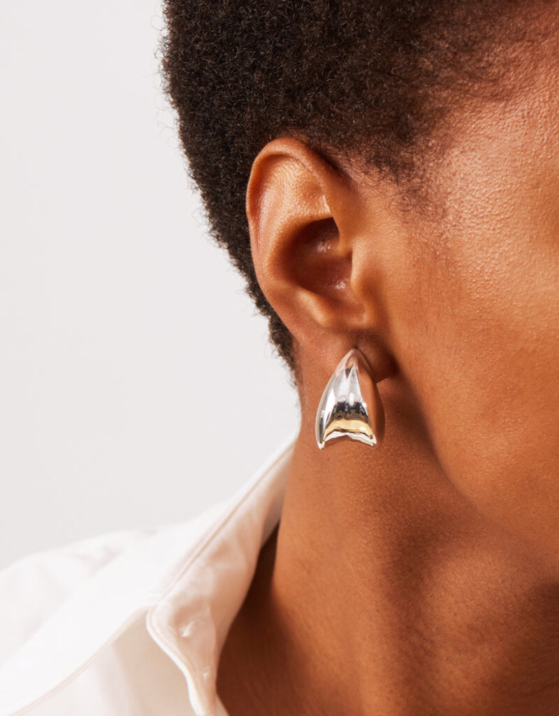 Jenny Bird Nouveaux Puff Earrings - Silver