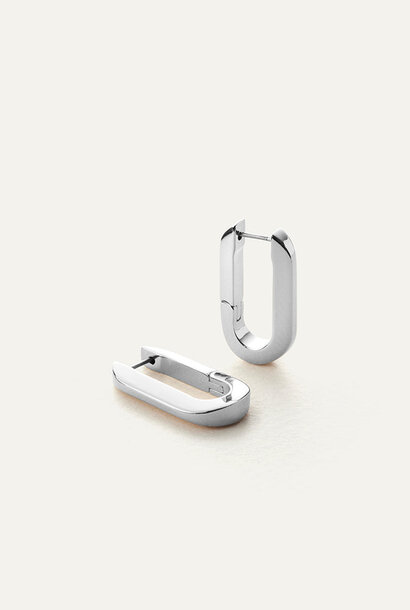 U-Link Earrings - Silver