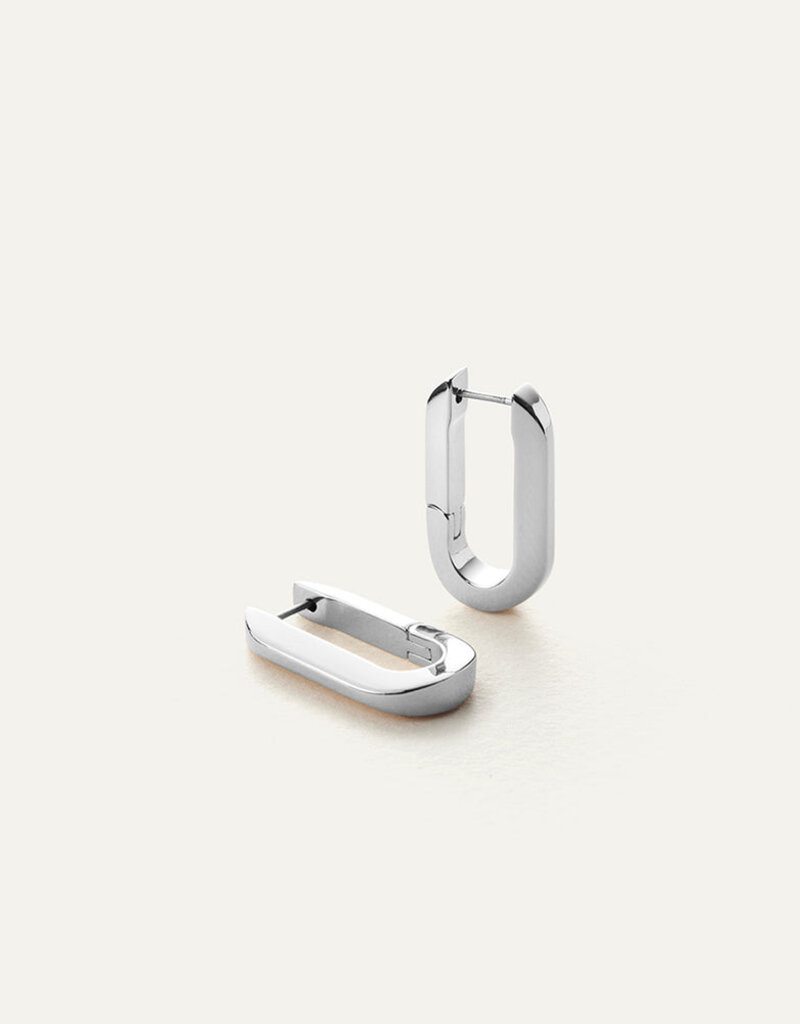 Jenny Bird U-Link Earrings - Silver