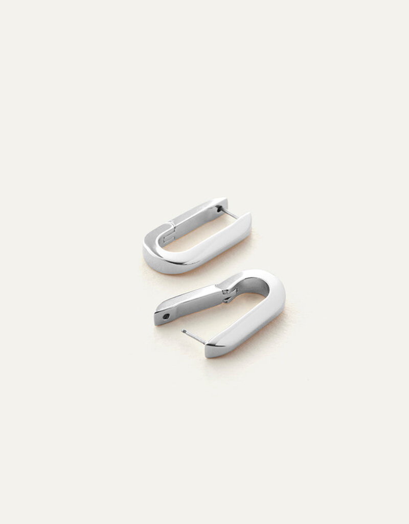 Jenny Bird U-Link Earrings - Silver
