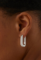 Jenny Bird U-Link Earrings - Silver