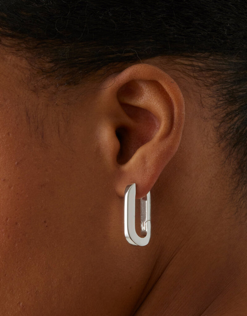 Jenny Bird U-Link Earrings - Silver