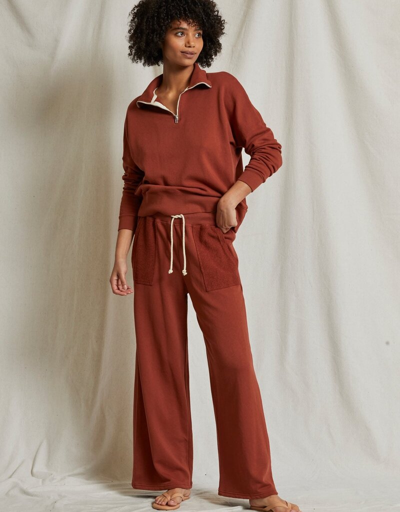perfectwhitetee Rosanna Reverse Pocket Pant - Russet