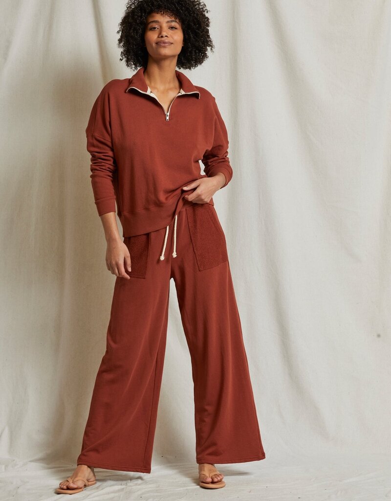 perfectwhitetee Rosanna Reverse Pocket Pant - Russet