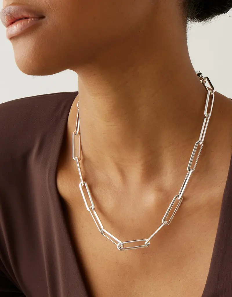 Jenny Bird Stevie Chain Necklace - Silver