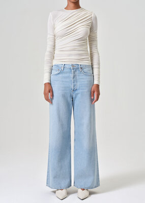 AGOLDE Dame High Rise Wide Leg No Cuff - Conflict