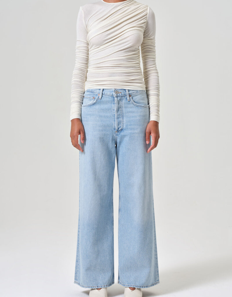 AGOLDE Dame High Rise Wide Leg No Cuff - Conflict