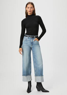 Paige Sasha Ankle Wide Leg Jean - Storybook Distressed